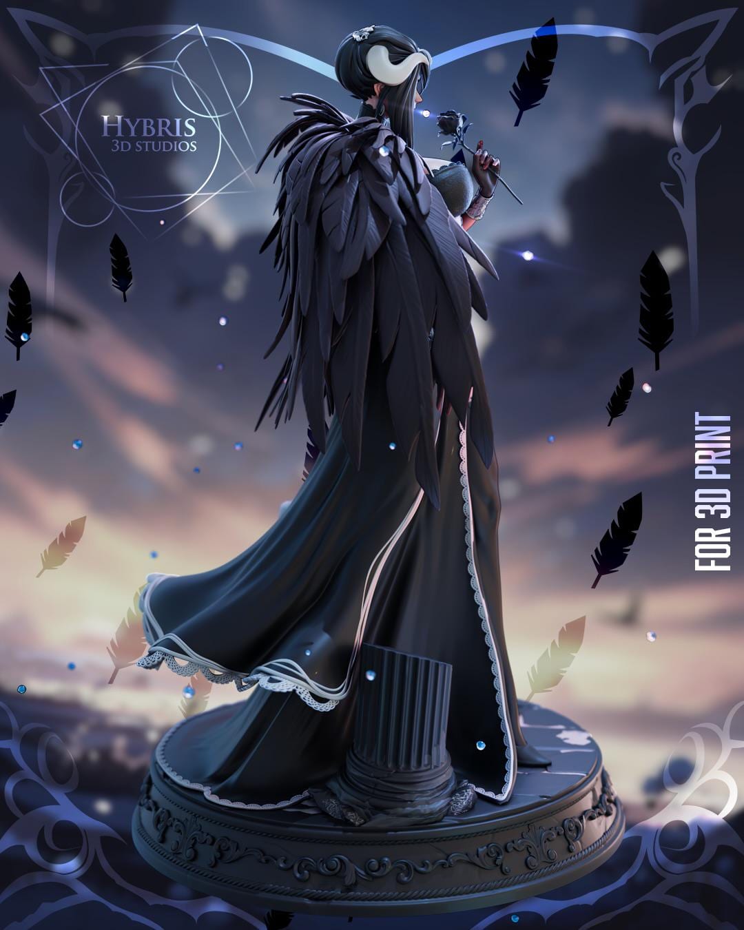 Albedo - Hand-Painted Resin Figure – 1/4 or 1/6 Scale Collectible Statue